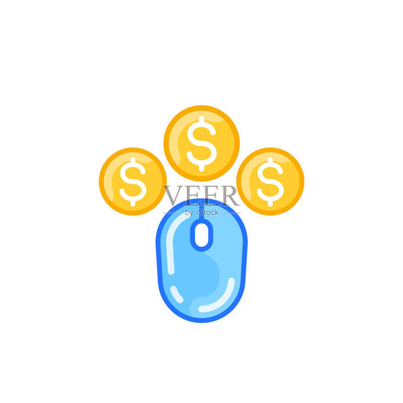 PPC点击付费图标图标素材