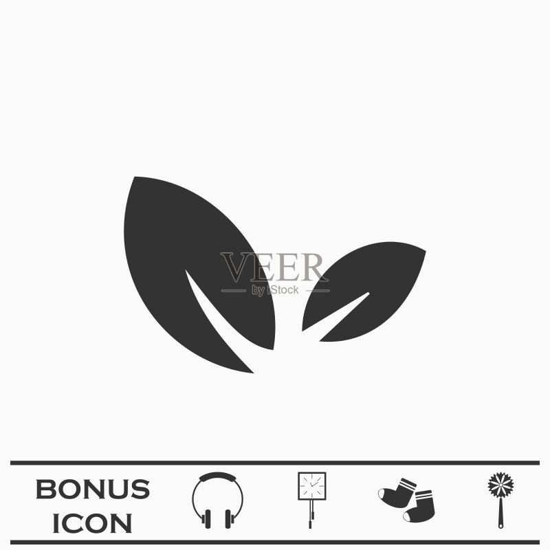 发芽图标(扁平风格)图标素材