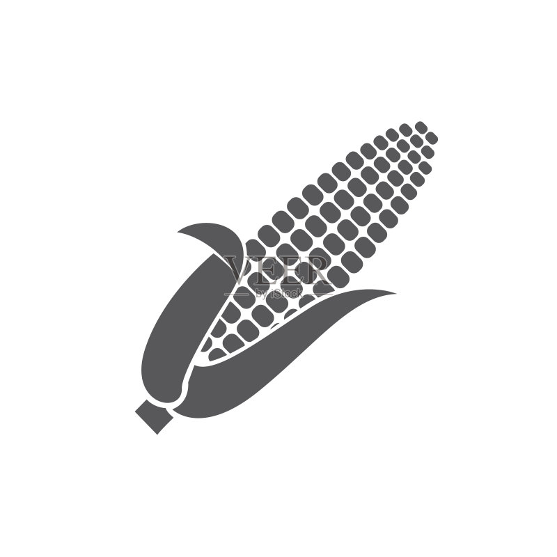 单色玉米图标图标素材