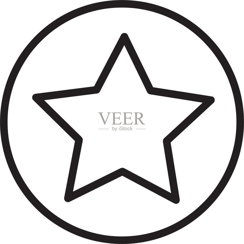 星星图标标志设计图标素材