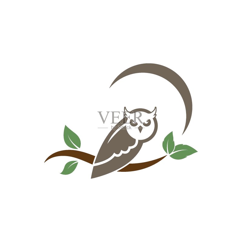 猫头鹰图标矢量图图标素材