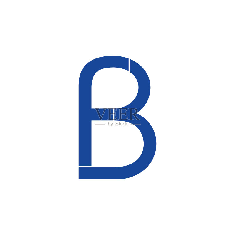 字母FB几何标志图标素材