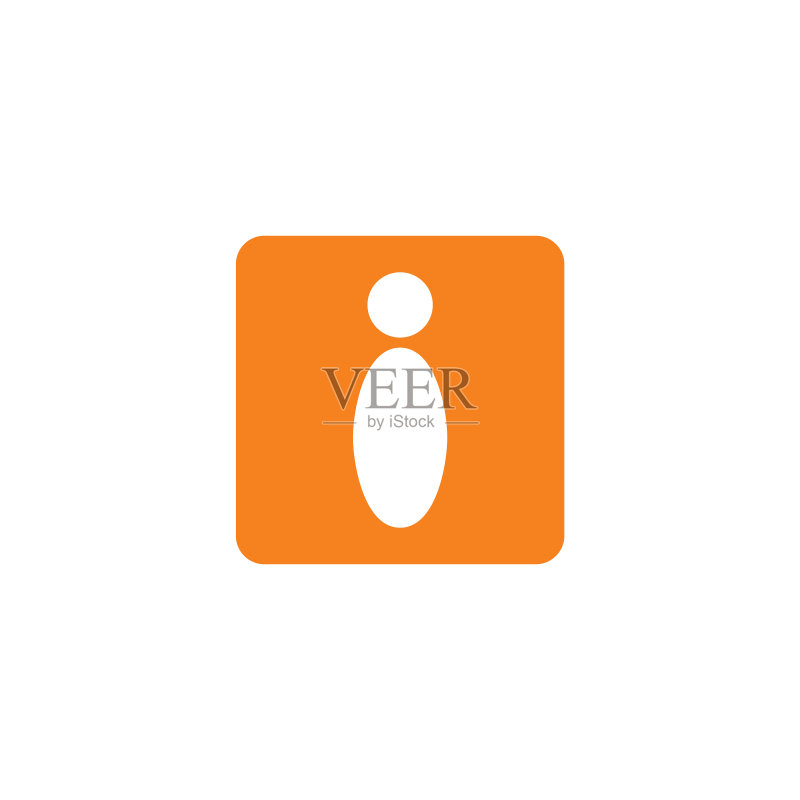 字母I简约负空间logo图标素材