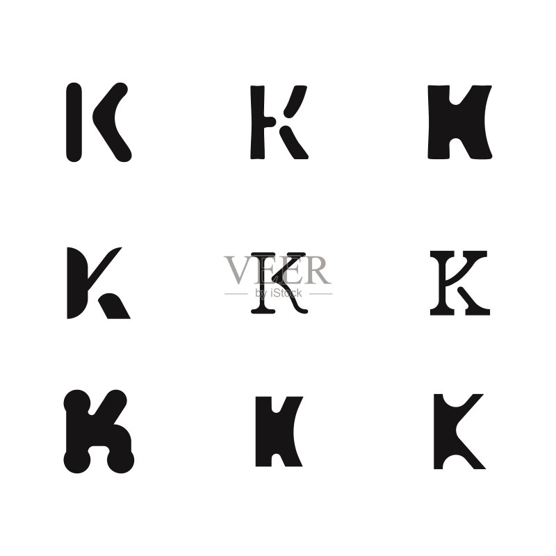 字母K标志设计模板合集图标图标素材