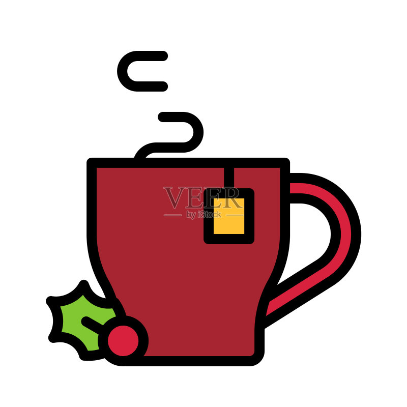 圣诞茶图标图标素材