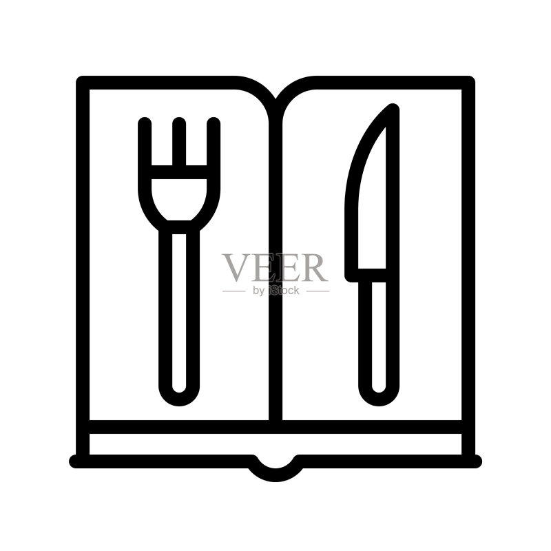 圣诞菜单图标:圣诞食物和饮品图标素材