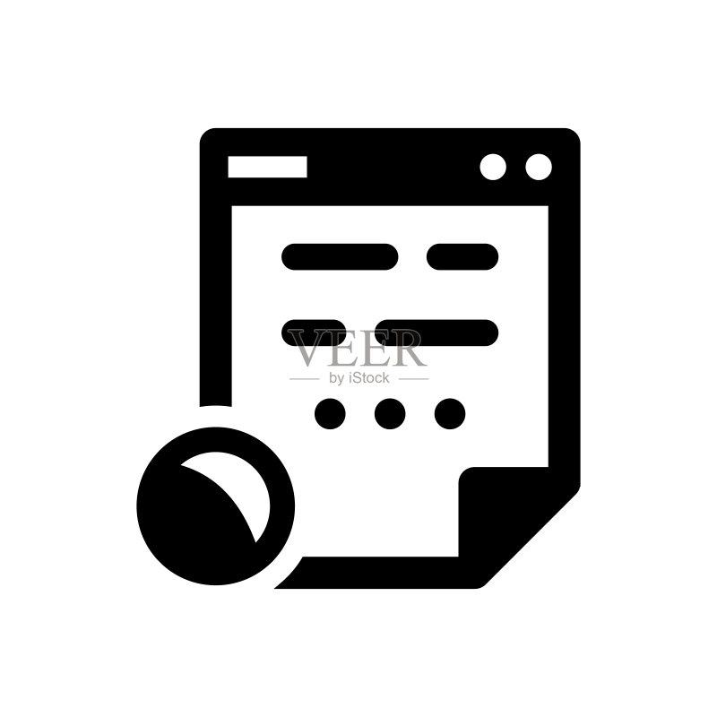 数字合同图标图标素材