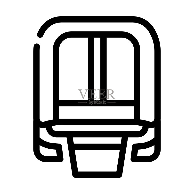 磁悬浮现代列车铁路线图标矢量图图标素材