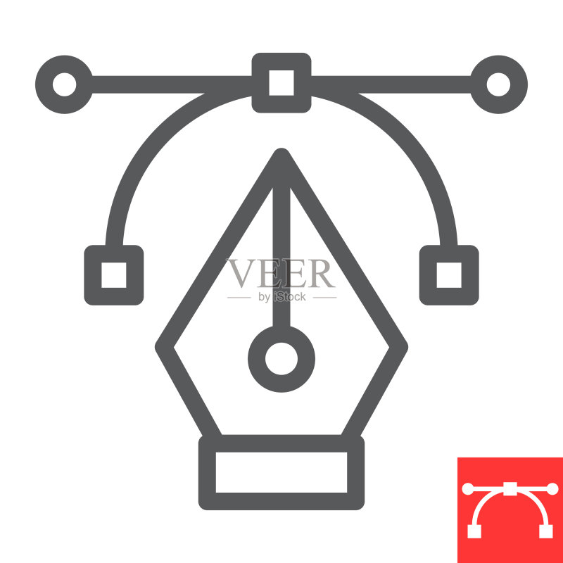 曲线工具线图标图形设计图标素材