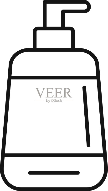 护发素分配器轮廓风格图标图标素材