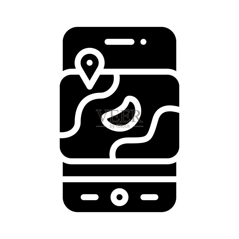 地图或GPS应用图标图标素材