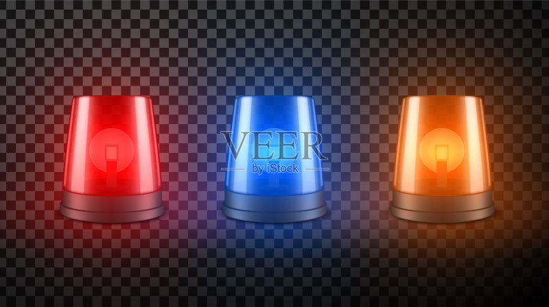 警用户外警报器图标素材