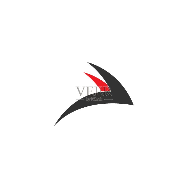 雨燕鸟logo图标模板矢量插画设计图标素材