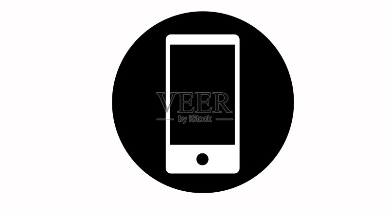 黑白手机图标图标素材