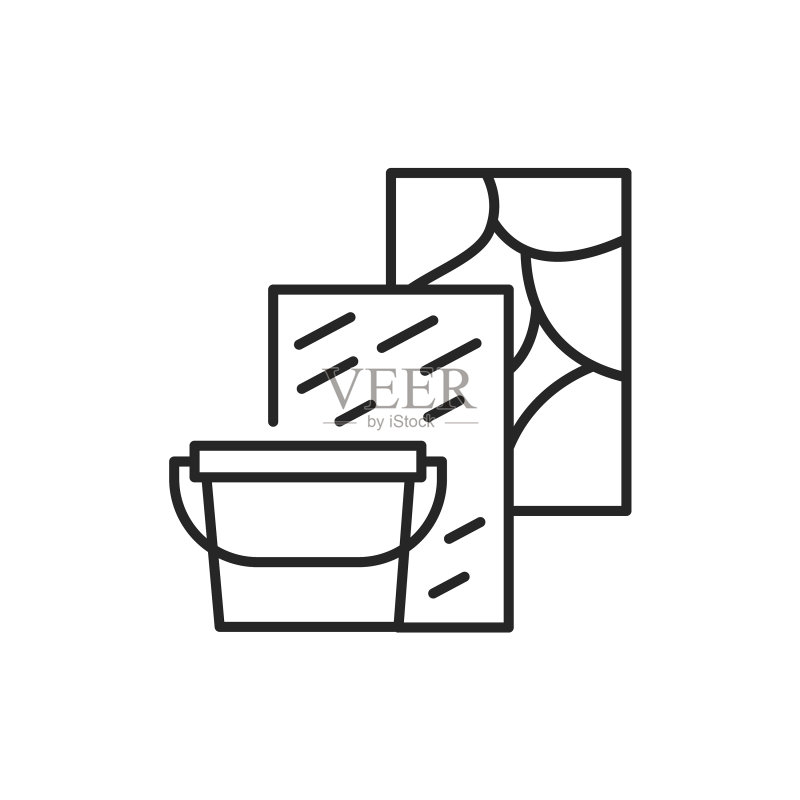 装饰涂料颜色线条图标图标素材