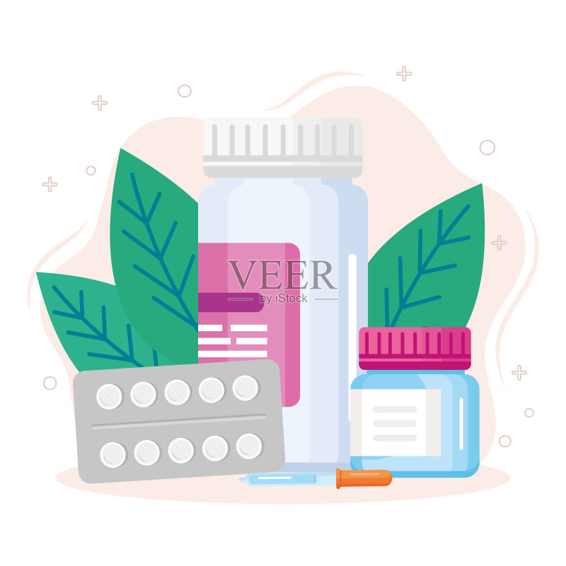 天然药物图标图标素材