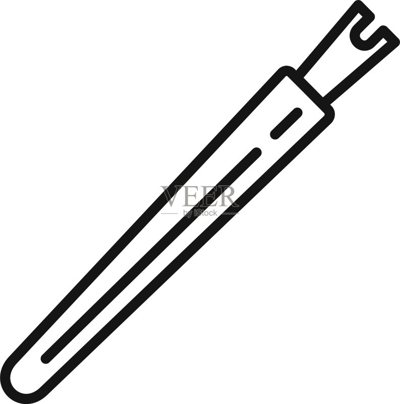 美甲师工具轮廓样式图标图标素材