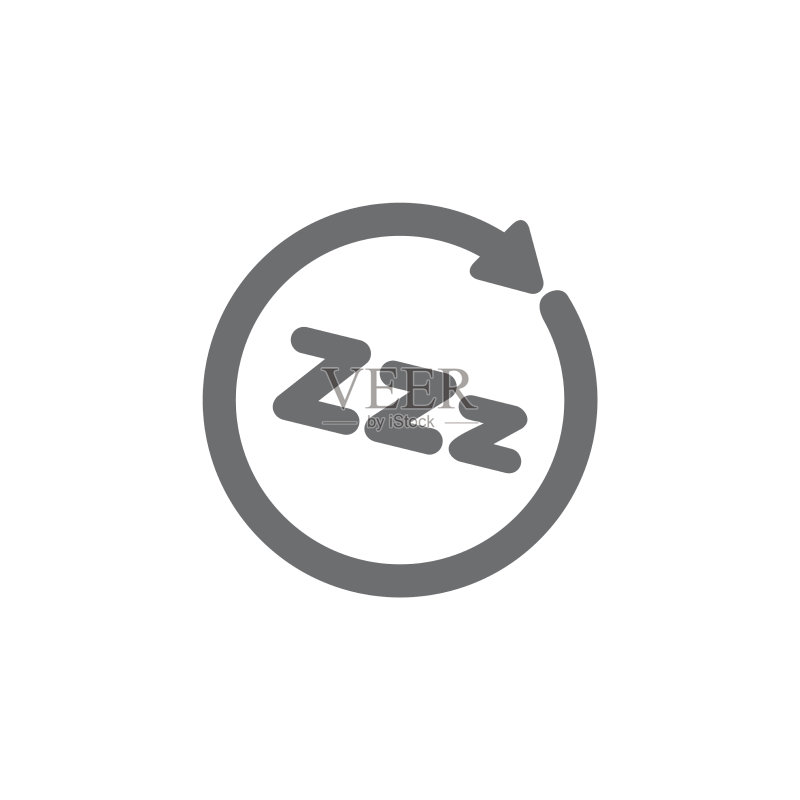 睡眠过程装饰符号图标素材