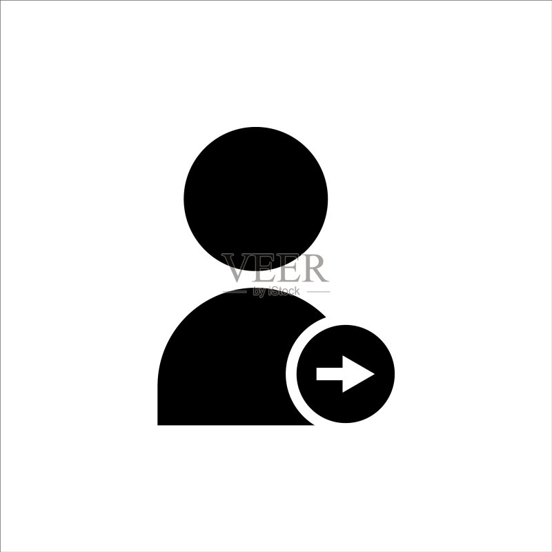 用户图标管理符号可编辑描边图标素材