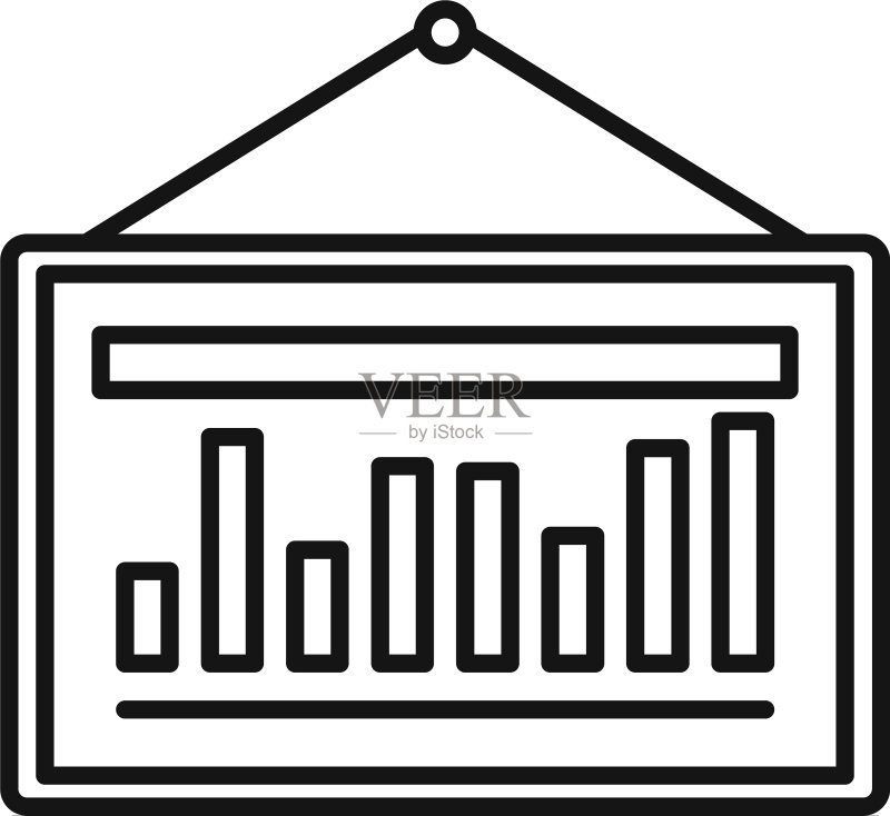 估价员图表banner图标轮廓样式图标素材
