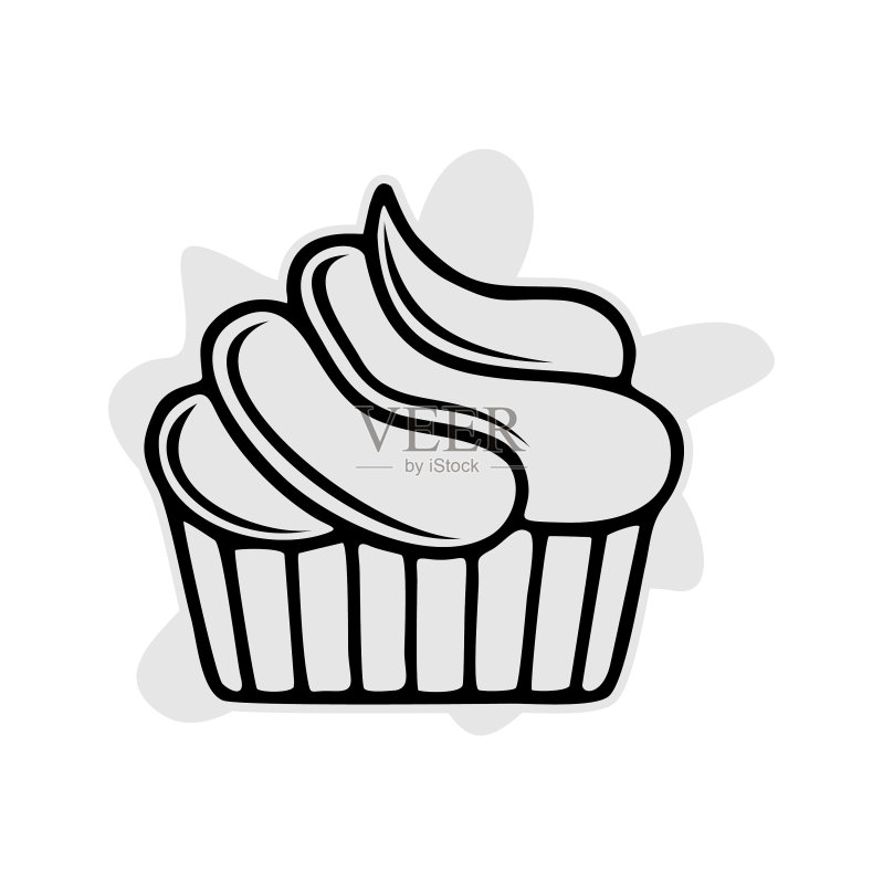 茶中的蛋糕图标图标素材