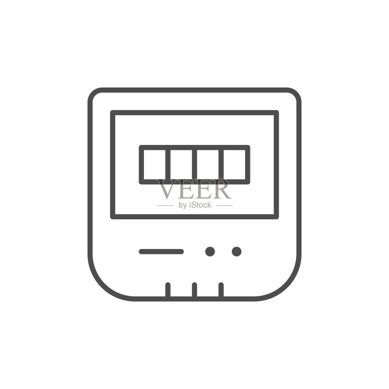 电表线轮廓图标图标素材