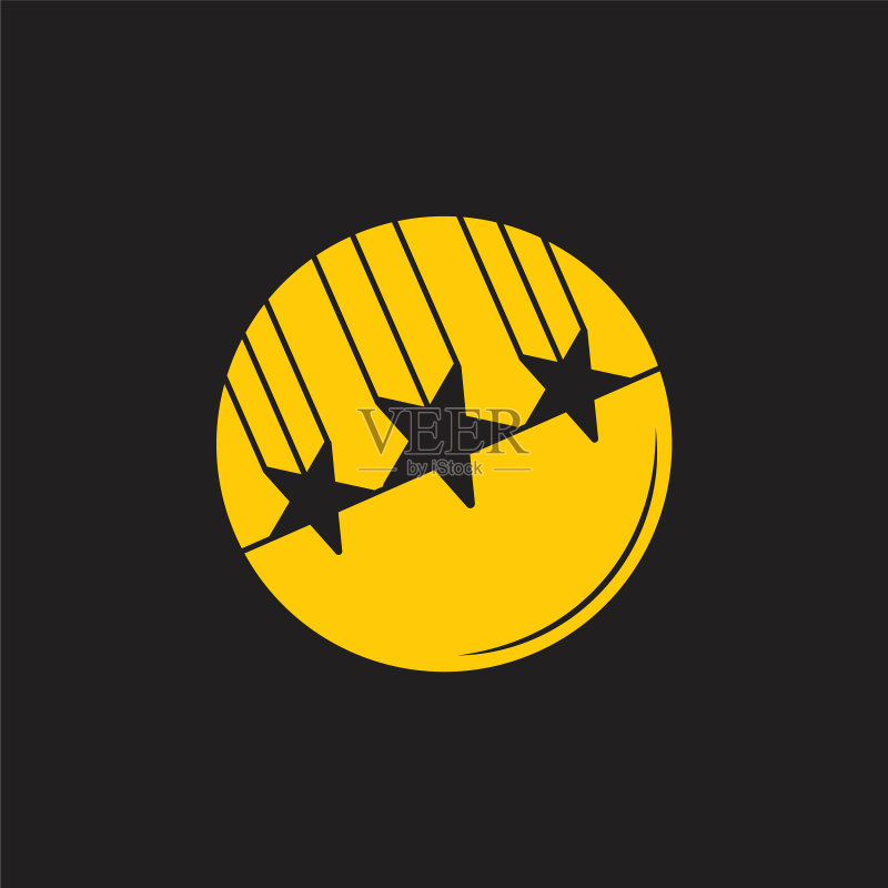 快速移动的几何流星标志图标素材