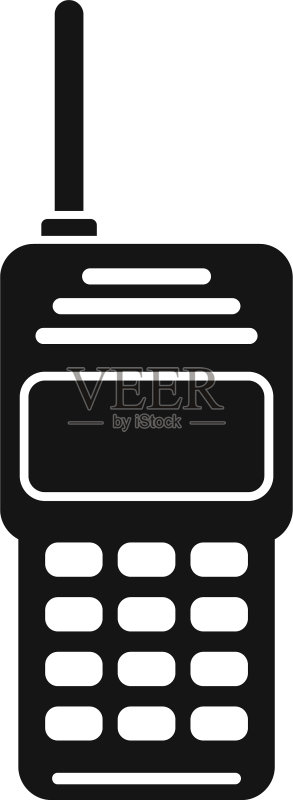 对讲机安保图标(简约风格)图标素材