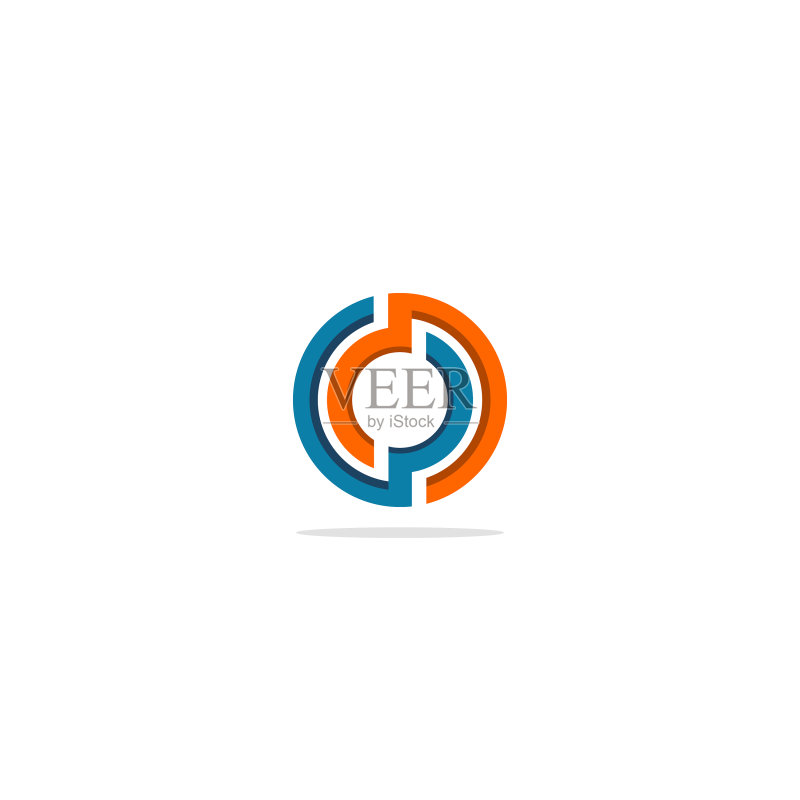 圆形目标彩色logo图标素材