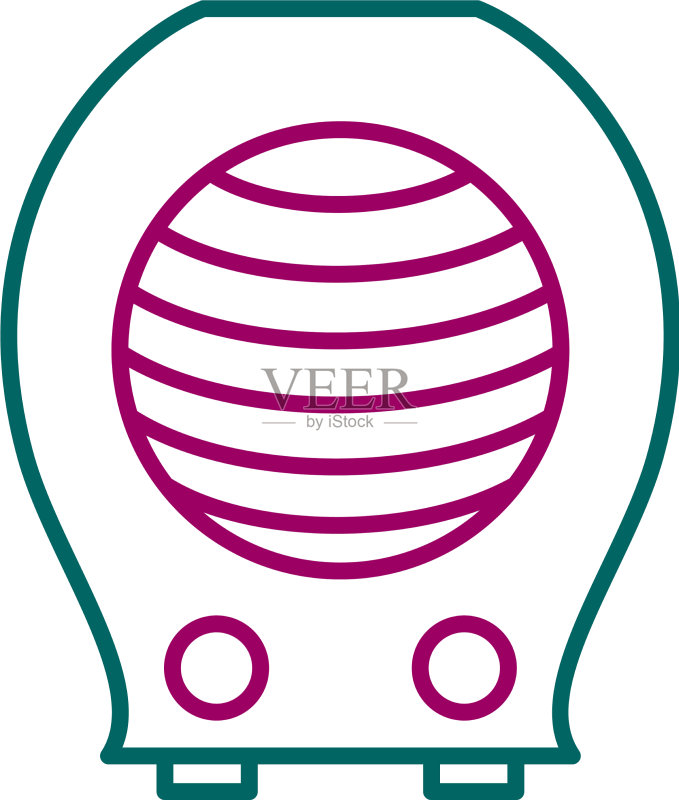 独特的暖风机线条图标图标素材