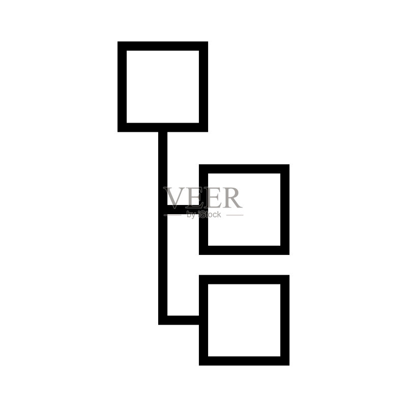 团队合作组织图标矢量插画图标素材