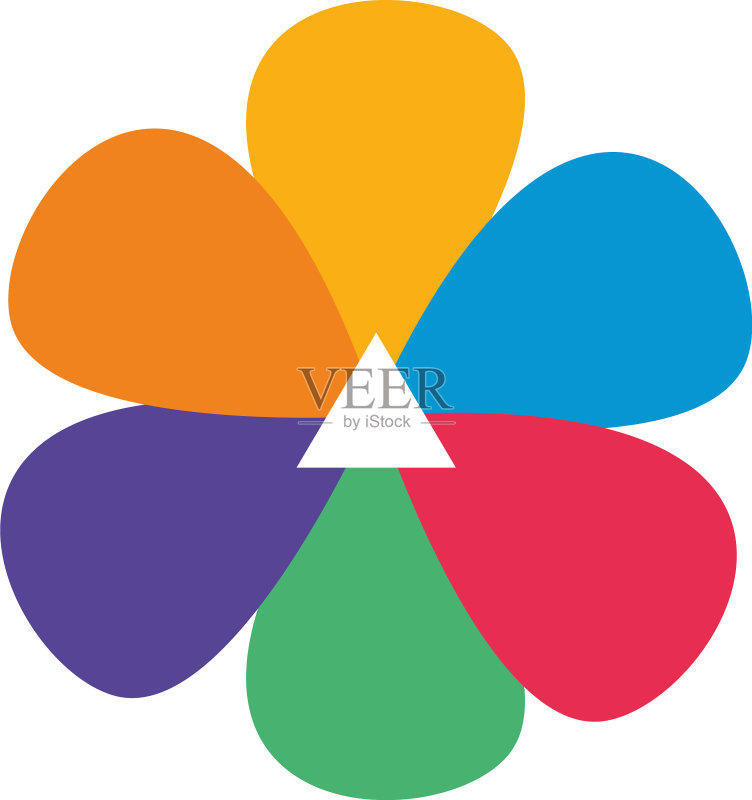 抽象创意花朵模板图标素材