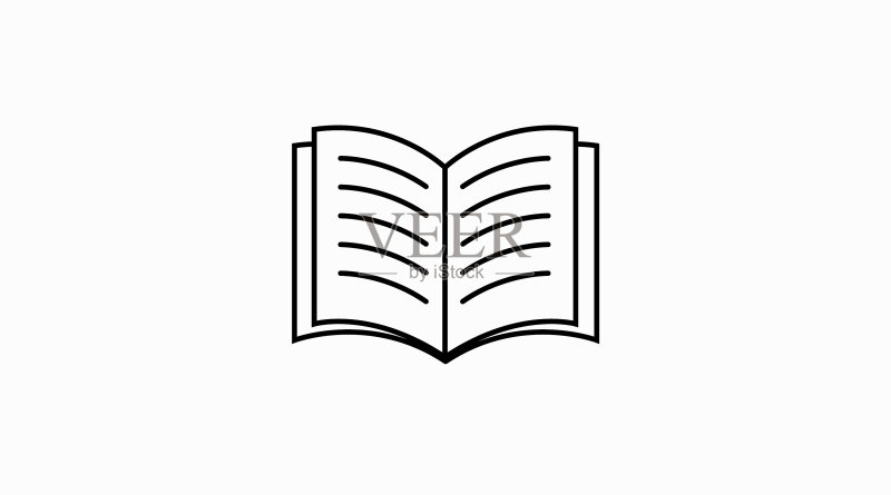 黑白书籍图标图标素材