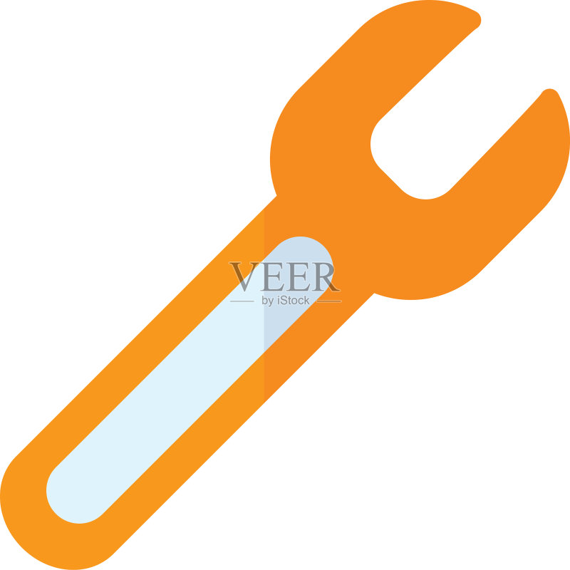 扁平风格扳手工具图标图标素材