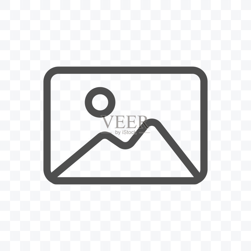 透明背景上的图库图标图标素材
