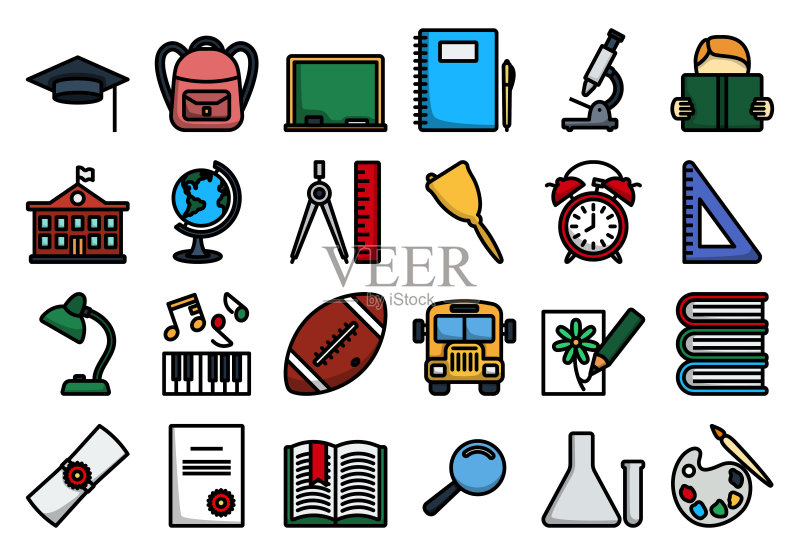 学校图标集图标素材