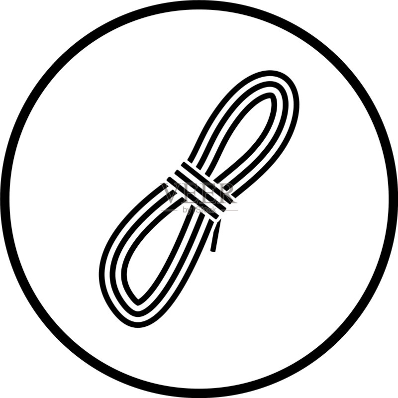 攀岩绳索图标图标素材