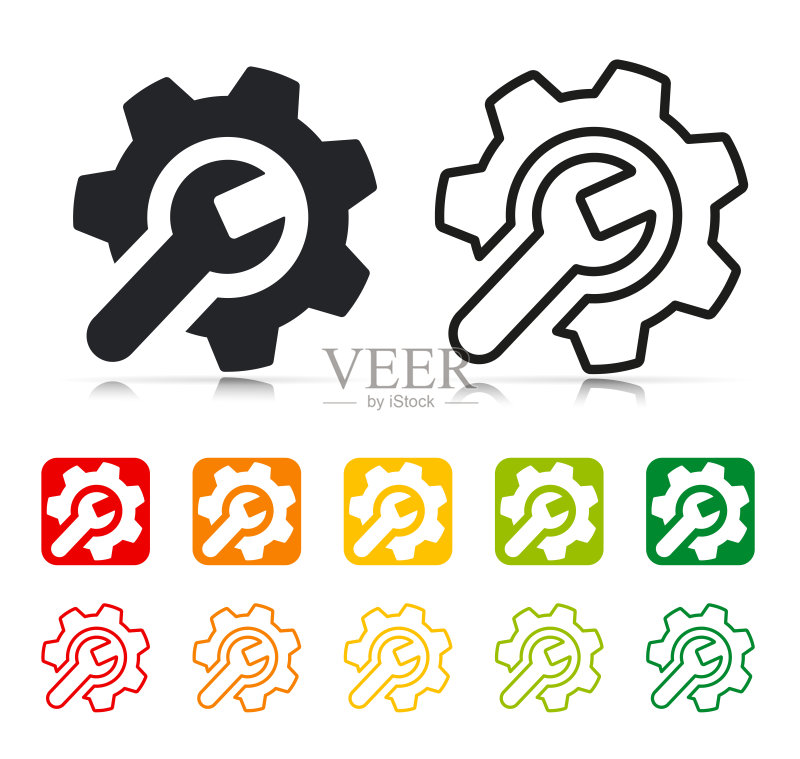 可修复性指数彩色图标图标素材