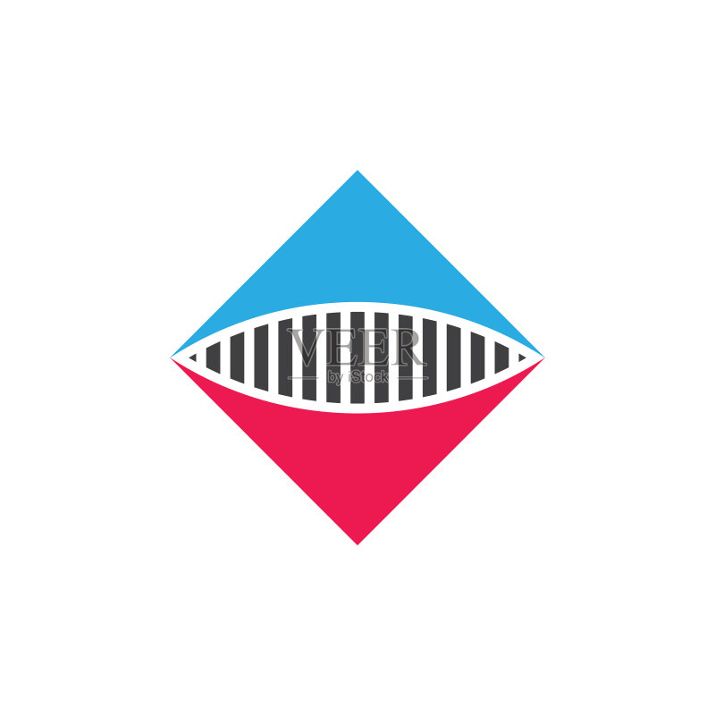 方形箭头简约几何Logo图标素材