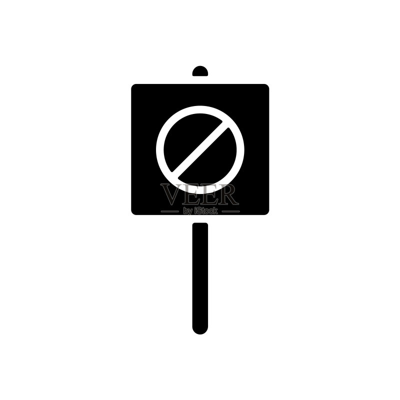 标语牌大标志banner卡字形图标图标素材