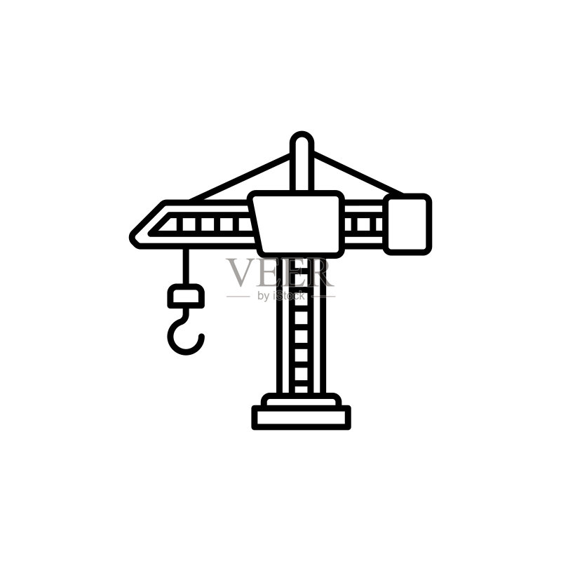 建筑塔吊图标图标素材
