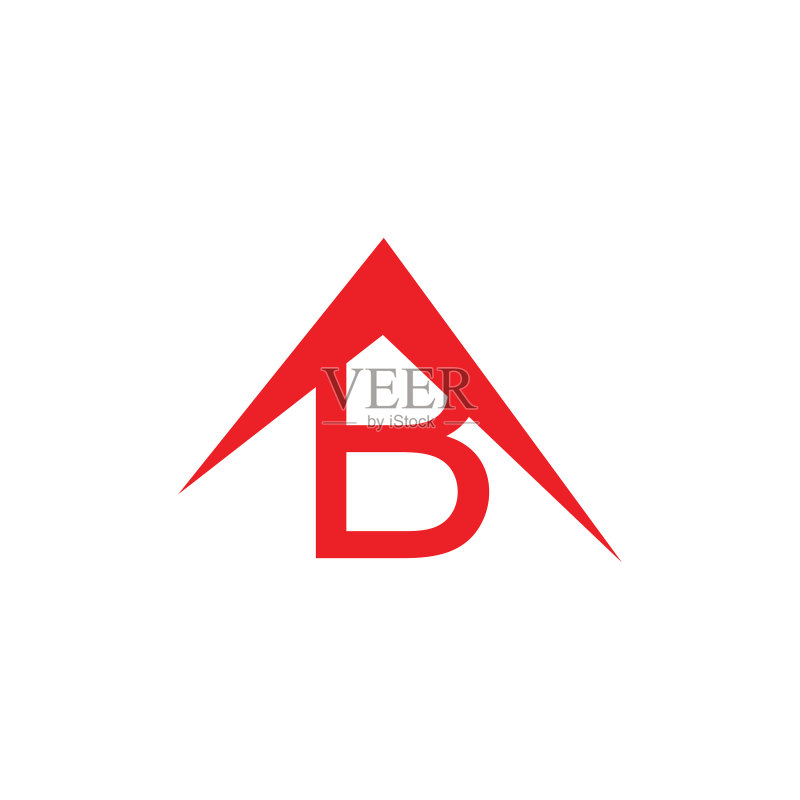 字母AB箭头向上简约标志图标素材