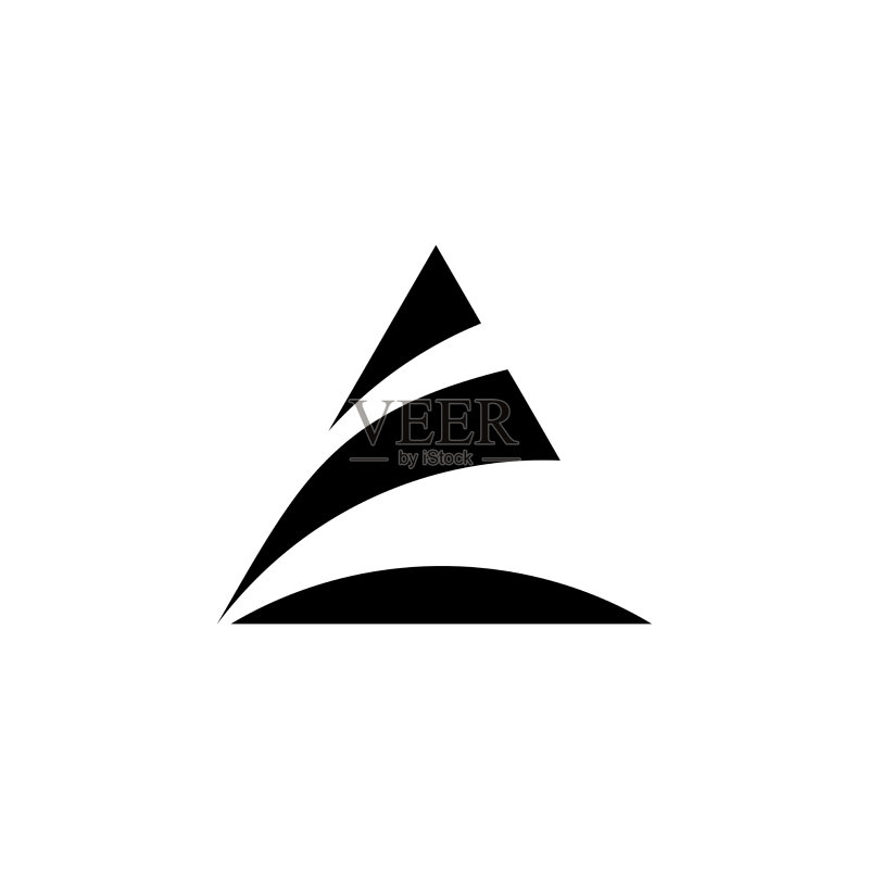 三角形运动几何简约logo图标素材