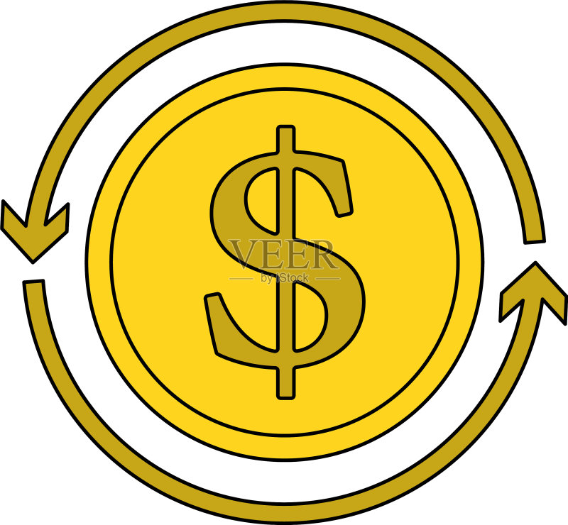 现金返还硬币图标图标素材