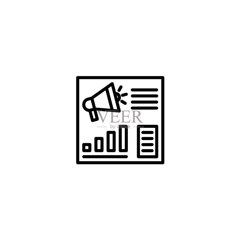 促销经理仪表盘线条风格图标图标素材