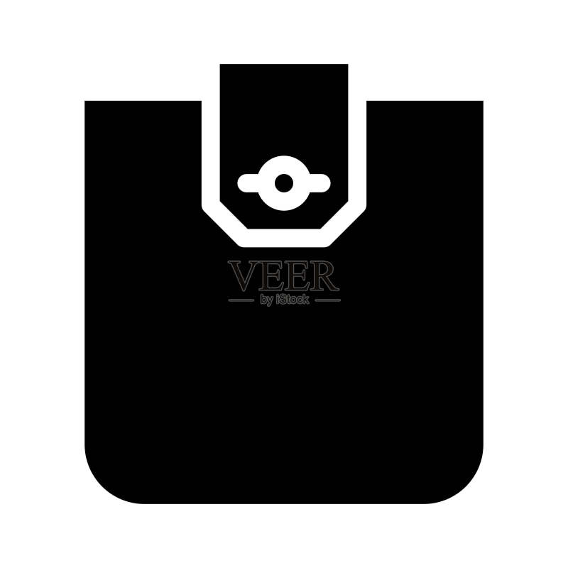 翻盖口袋图标矢量图图标素材
