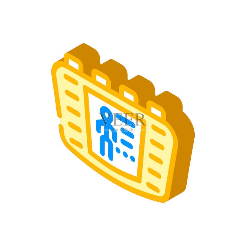 数字刺激物2.5D图标矢量插图图标素材