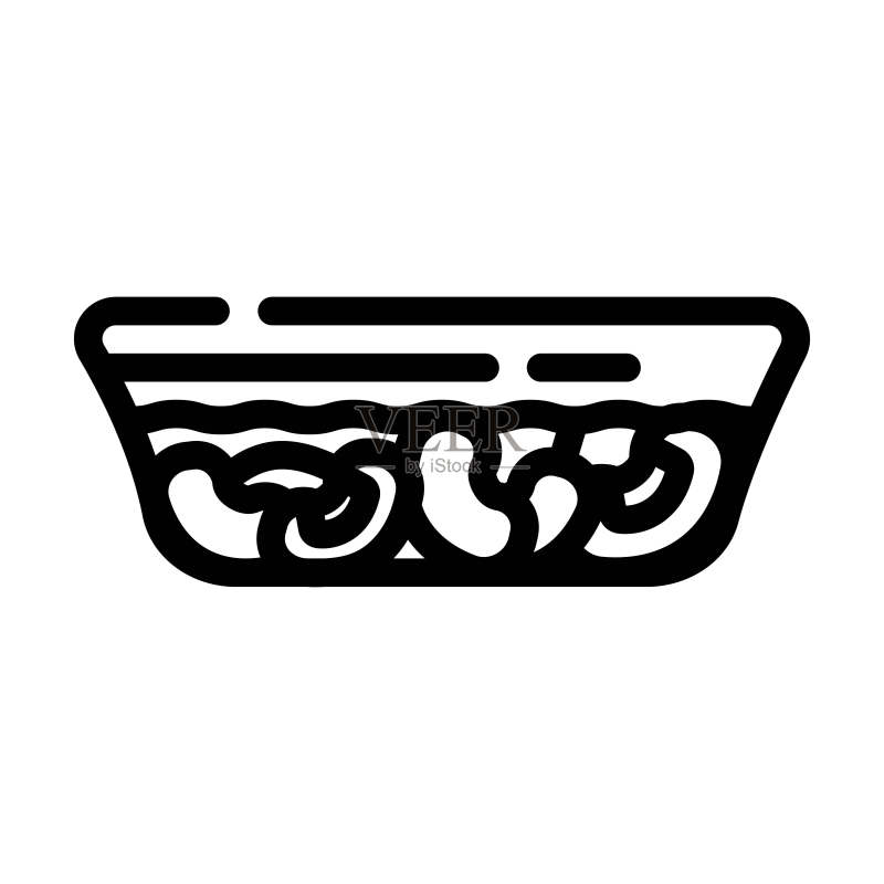 西班牙horchata饮料线条图标矢量图图标素材