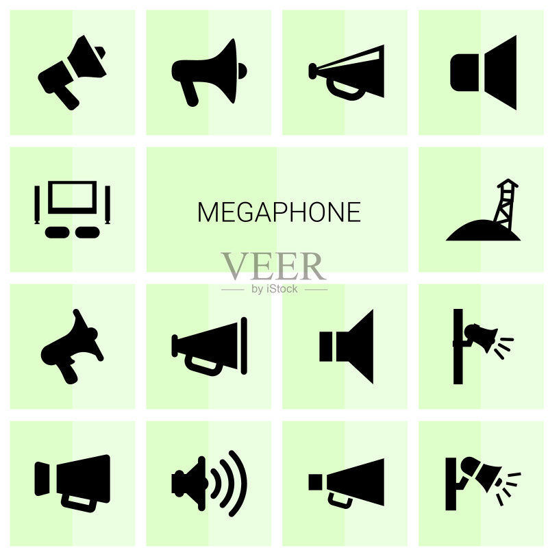 扩音器图标图标素材