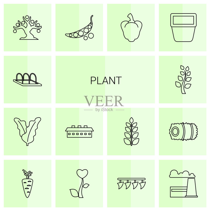 植物图标图标素材